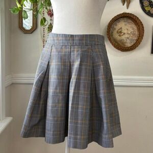 Vintage Y2K Parker Skirt‎ Size 5 USA Made Plaid Pleated Skirt Academia Preppy